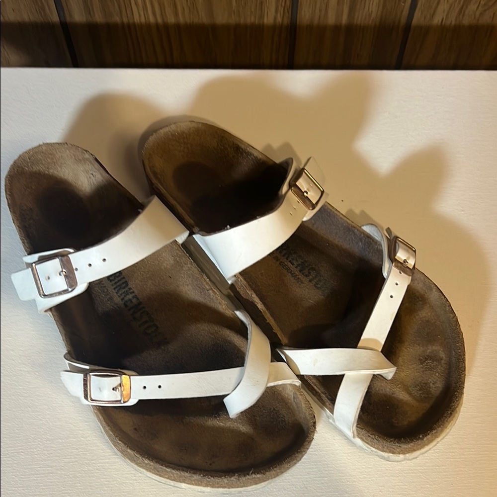 White Birkenstock Sandals